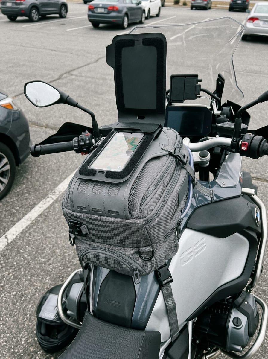 Customer photo review of Viking Odyssey Adventure Touring Cell Phone Holster