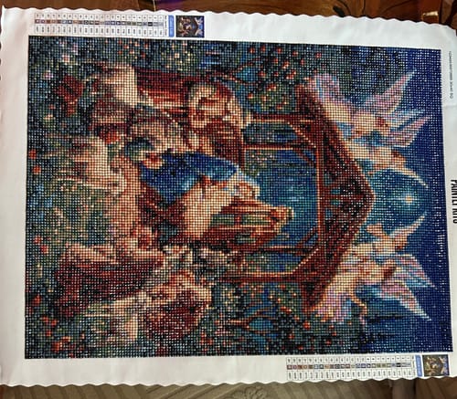 Customer photo review of Holy Night Nativity Scene (Diamond Painting)