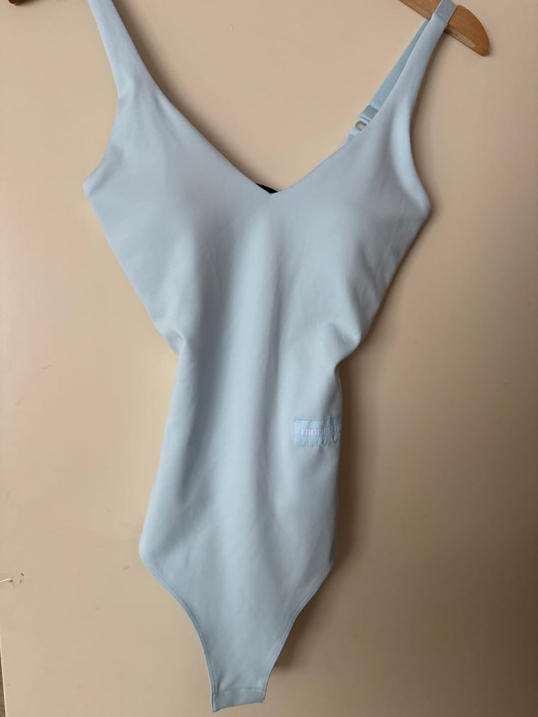 Customer photo review of LABEL BODYSUIT LIGHT BLUE
