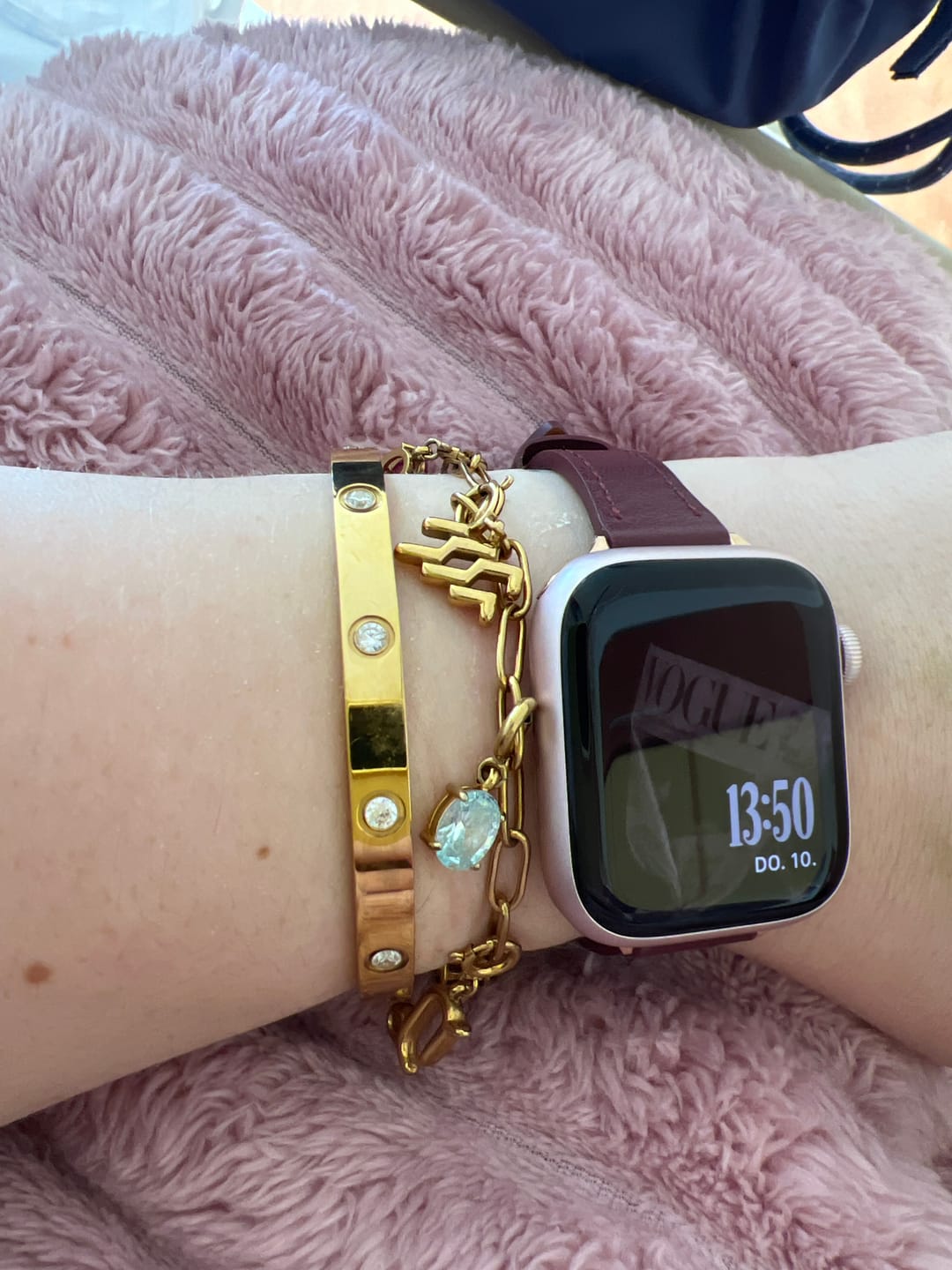 Customer photo review of Arianna Armreif | 18K vergoldet