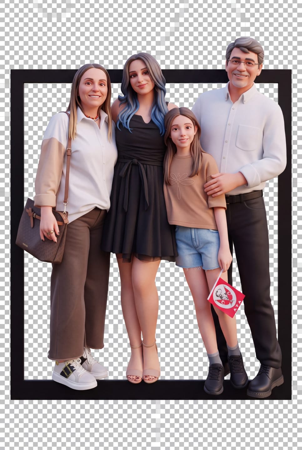 Customer photo review of Kişiye Özel Anime Çizgi Film Tablosu