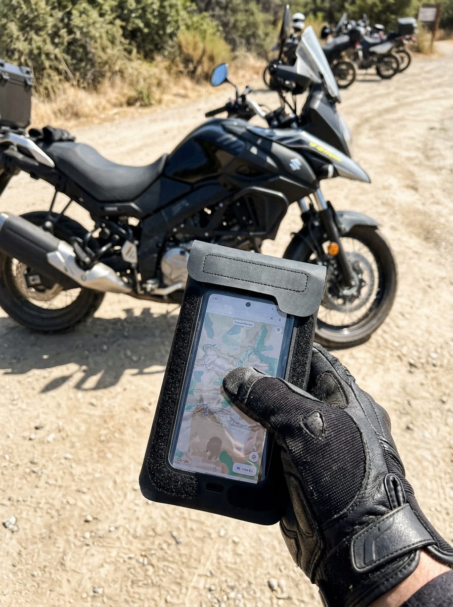 Customer photo review of Viking Odyssey Adventure Touring Cell Phone Holster