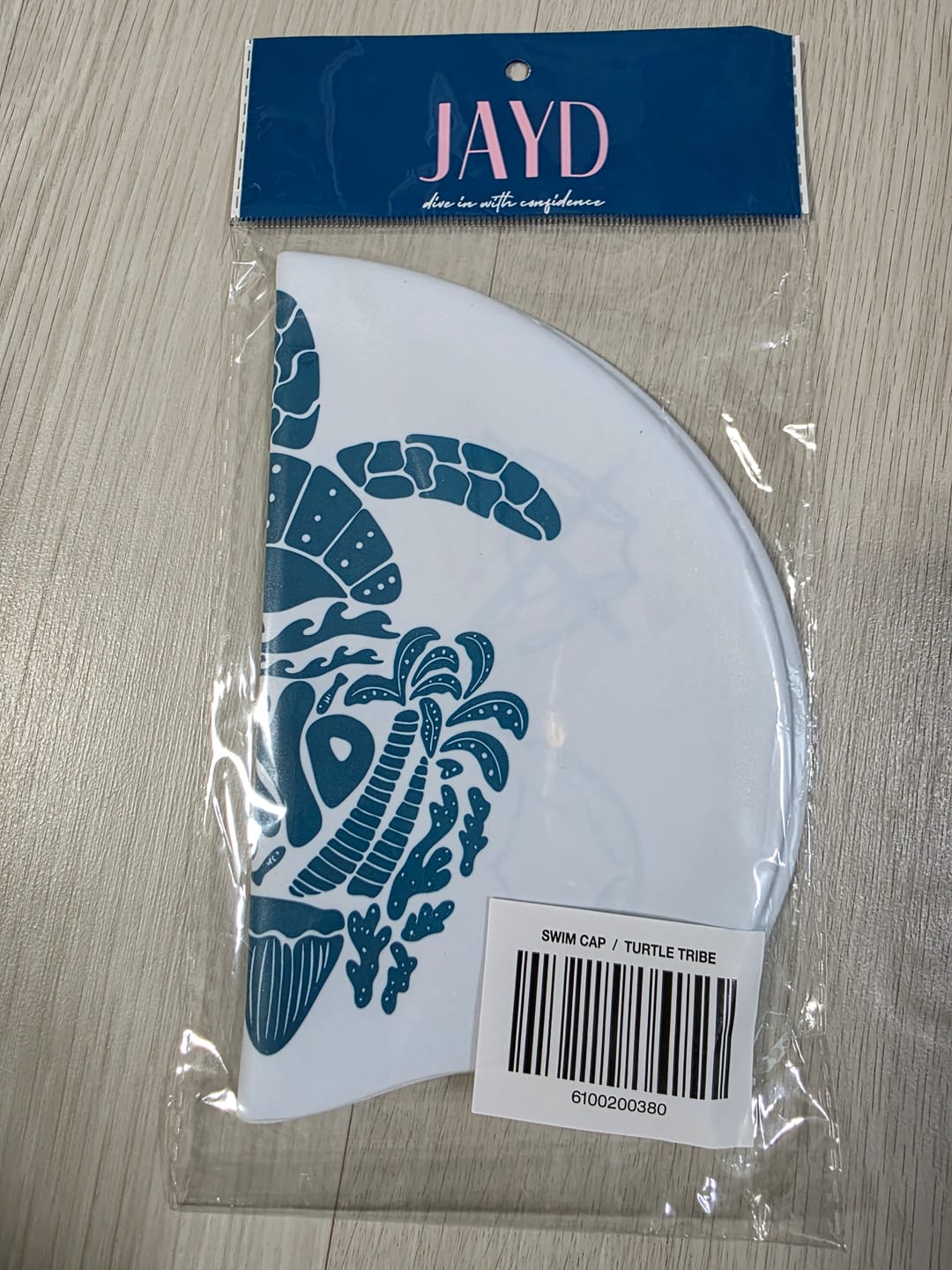 Customer photo review of JAYD Swim Cap - Turtle Tribe