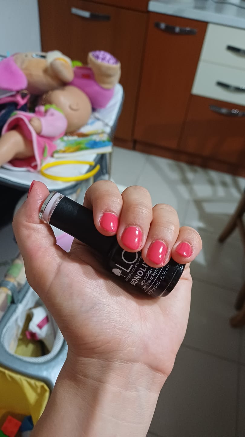 Customer photo review of MONOLITE Fiber base Soak Off LIGHT PINK - LCI