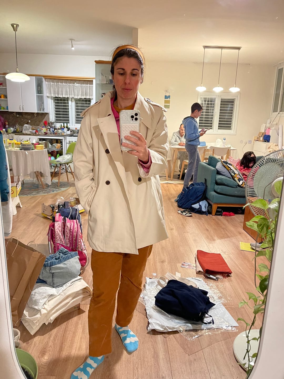 Customer photo review of צעיף פרנזים בז'