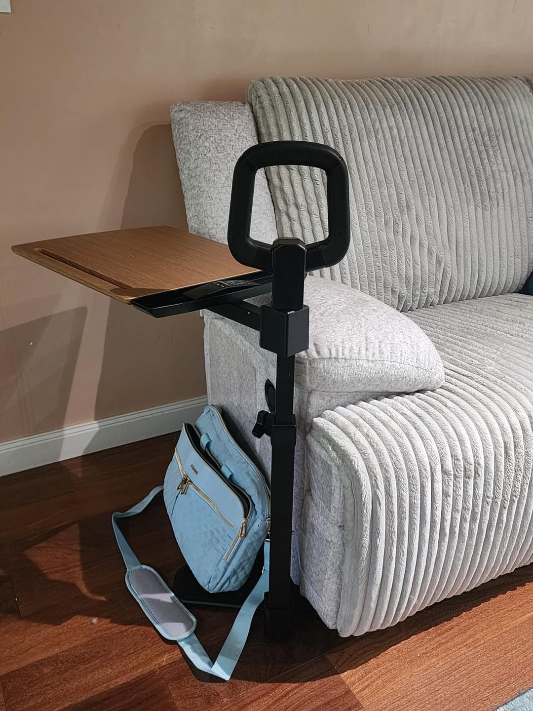 Customer photo review of Independence Tray Table with 360-Degree Swivel