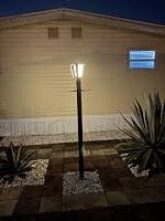 Customer photo review of RIRZ LYRA | Modern Solar Outdoor Post Light