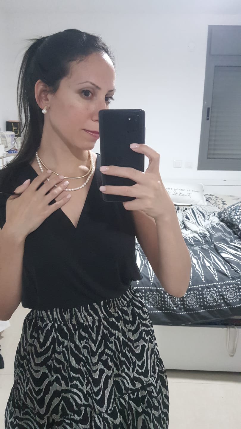 Customer photo review of שרשרת נחש דקה זהב