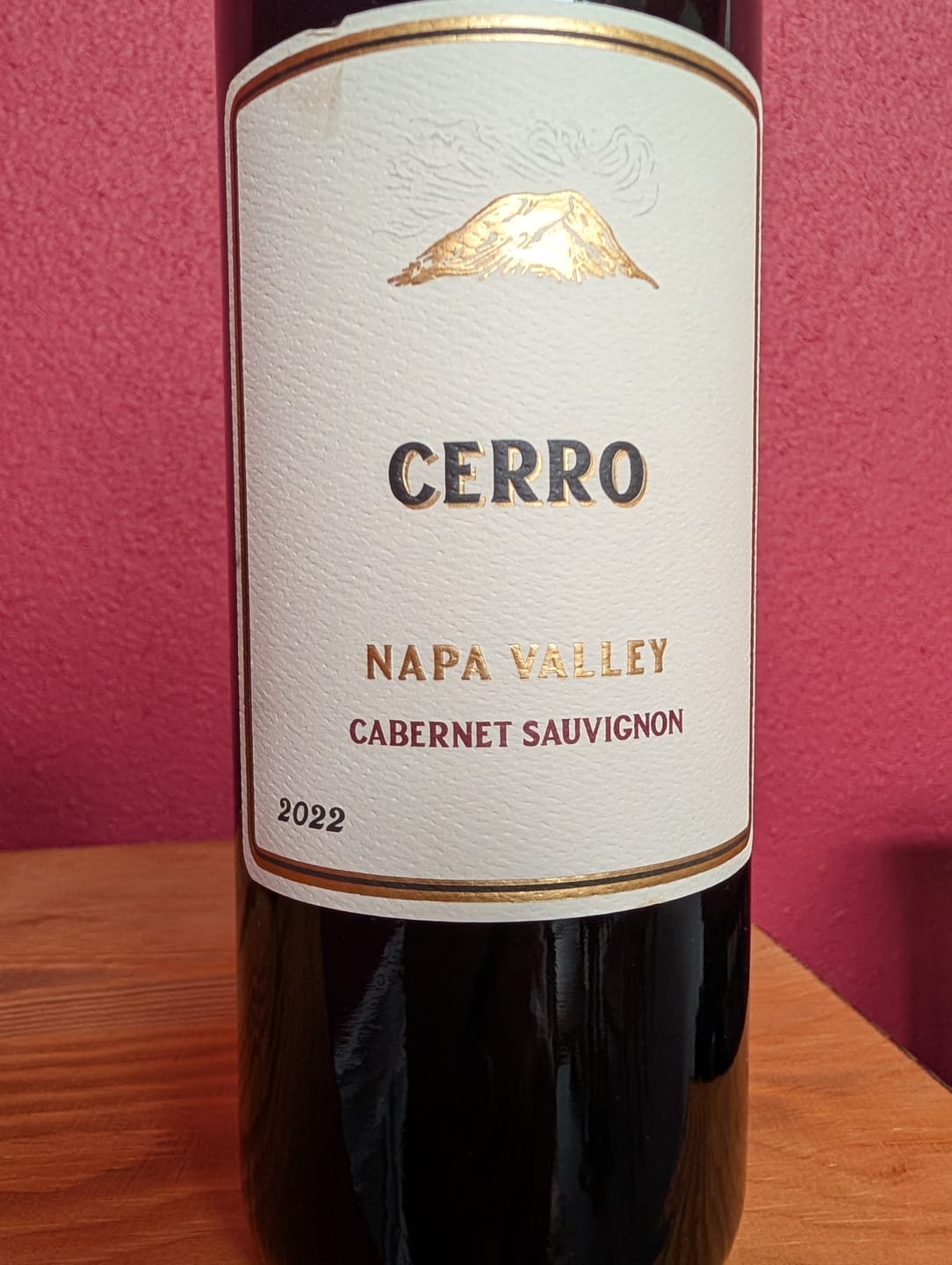 Customer photo review of 2022 Cerro Cabernet Sauvignon Napa Valley