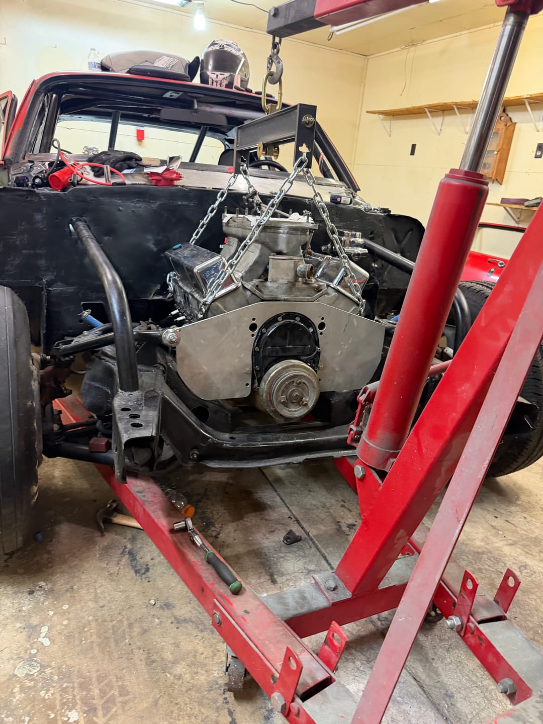 Customer photo review of Motion Raceworks SBC Motor Plate 1/4" 6061 Aluminum