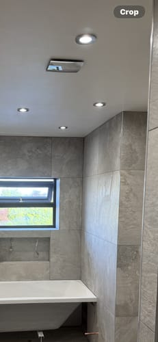 Customer photo review of Extractor Fan Cover - Chrome