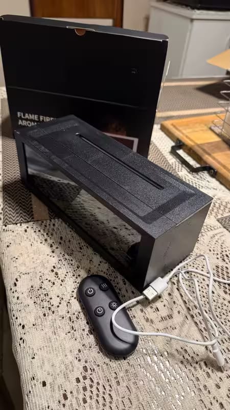 Customer photo review of Difusor con efecto chimenea
