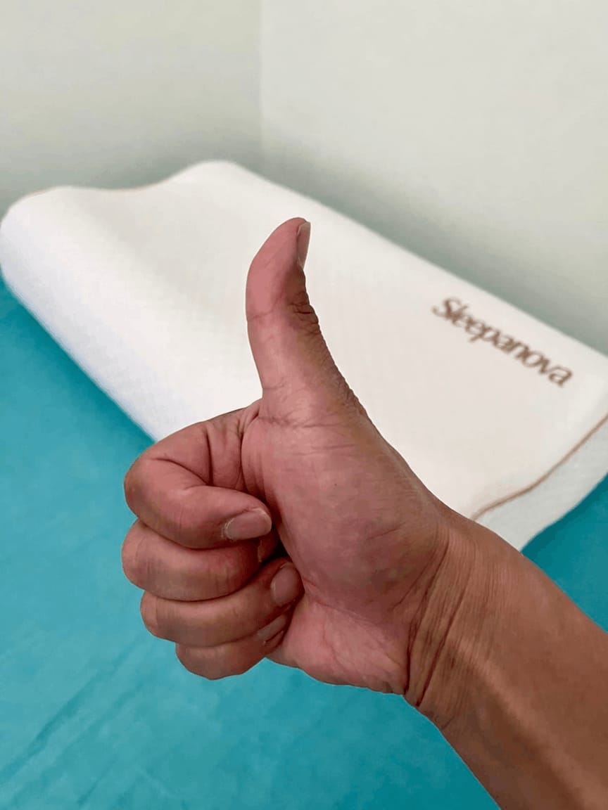 Customer photo review of Ergonomisches Nackenstützkissen ErgoFlex – Höhenverstellbar