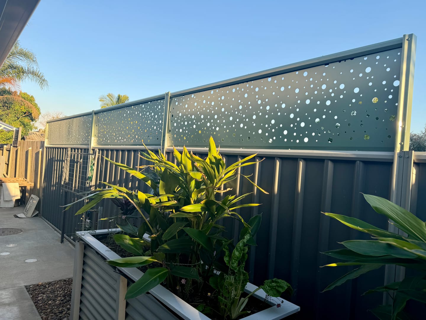 Customer photo review of Fence extensions for Colorbond fences (Standard Fence Extension Kit)