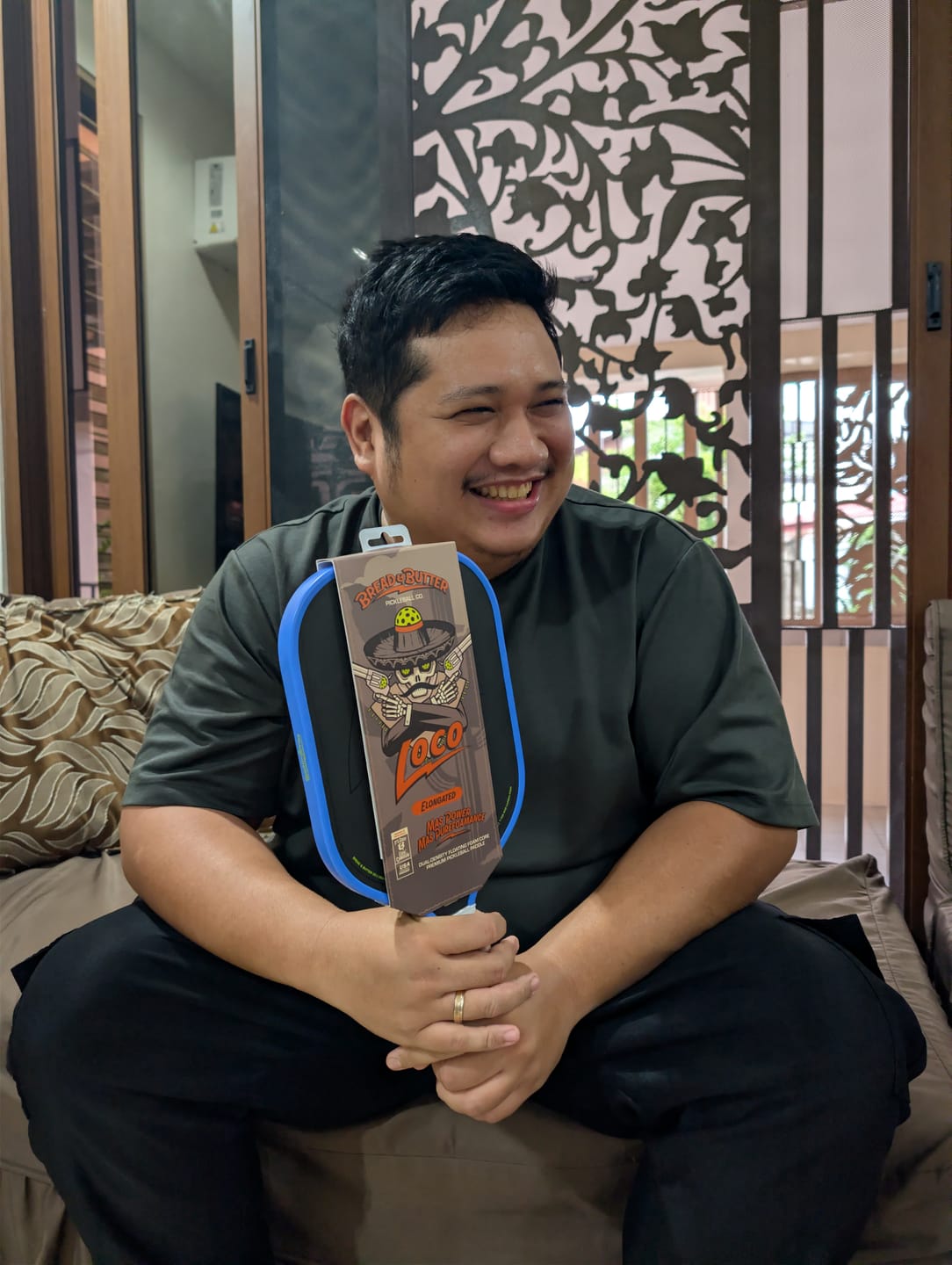 Customer photo review of The Loco 16mm Pickleball Paddle Elongated