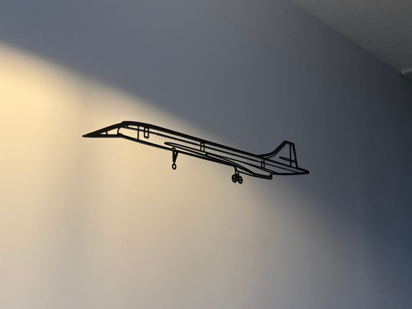 Customer photo review of BAC Concorde Silhouette Metal Wall Art