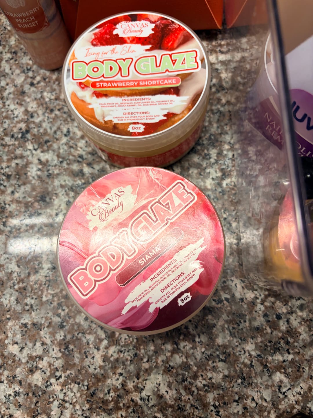 Customer photo review of BODY GLAZE: SIAMA