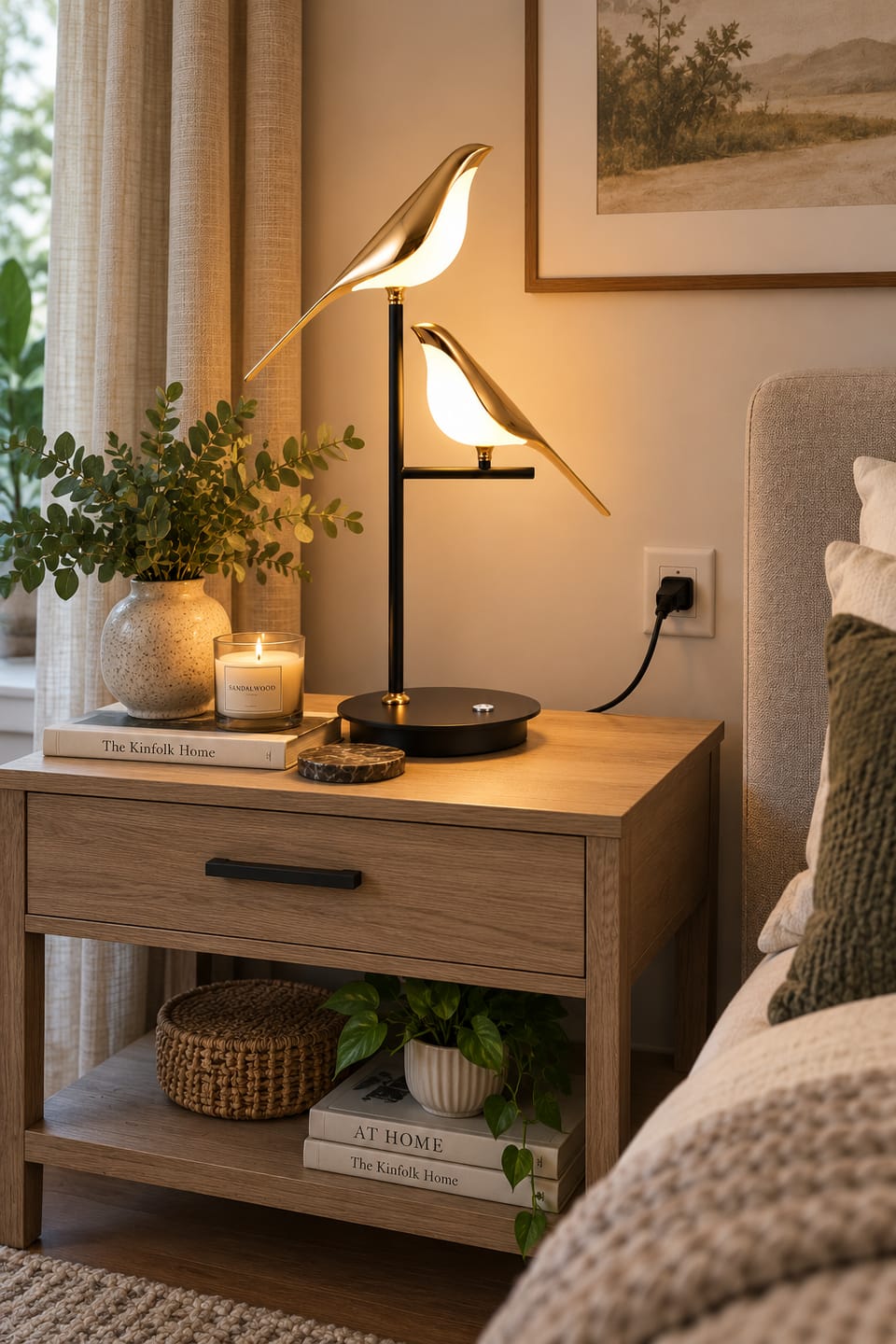 Customer photo review of Mrbird Table Lamp