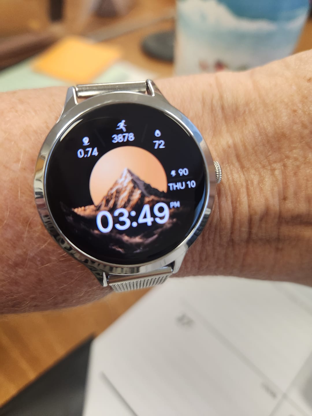 Customer photo review of NOVACCHI SOLARA Petite — Women's Smartwatch for Small Wrists