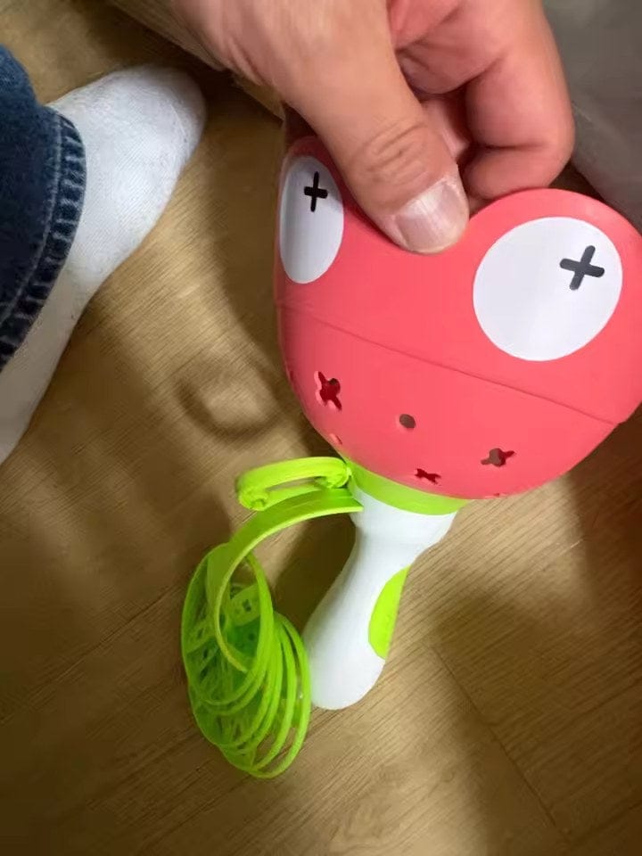 Customer photo review of Frosch Scheibenwerfer Kinderspielzeug | Fliegende Scheiben Outdoor Zugschnur UFO Starter