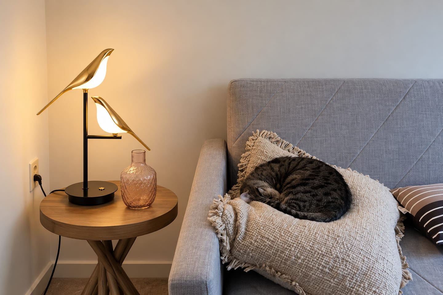 Customer photo review of Mrbird Table Lamp