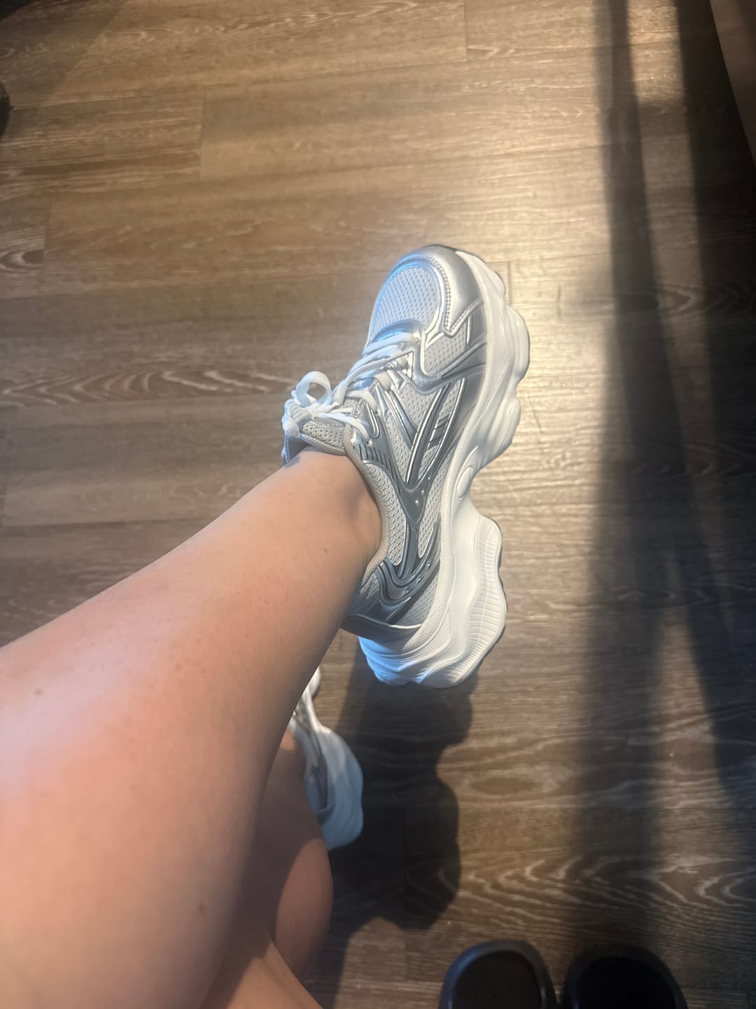 Customer photo review of Women's Metallic Mesh Steel Toe Safety Work Sneaker(2 Colors)