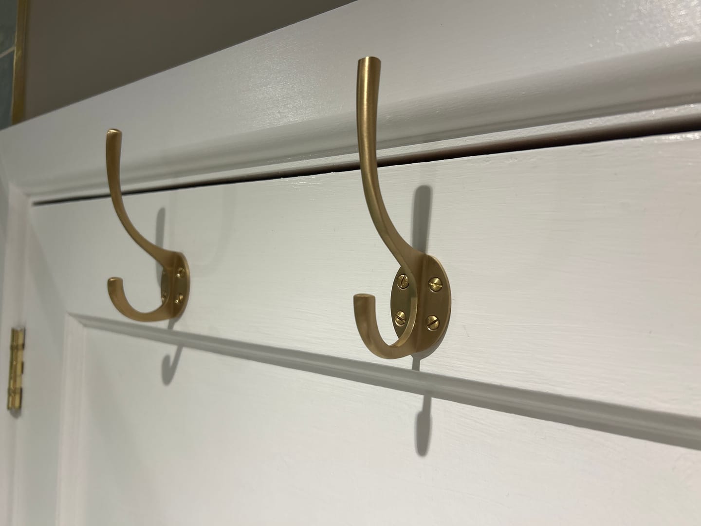 Customer photo review of Classic Solid Brass Hat & Coat Hook | Various Finishes