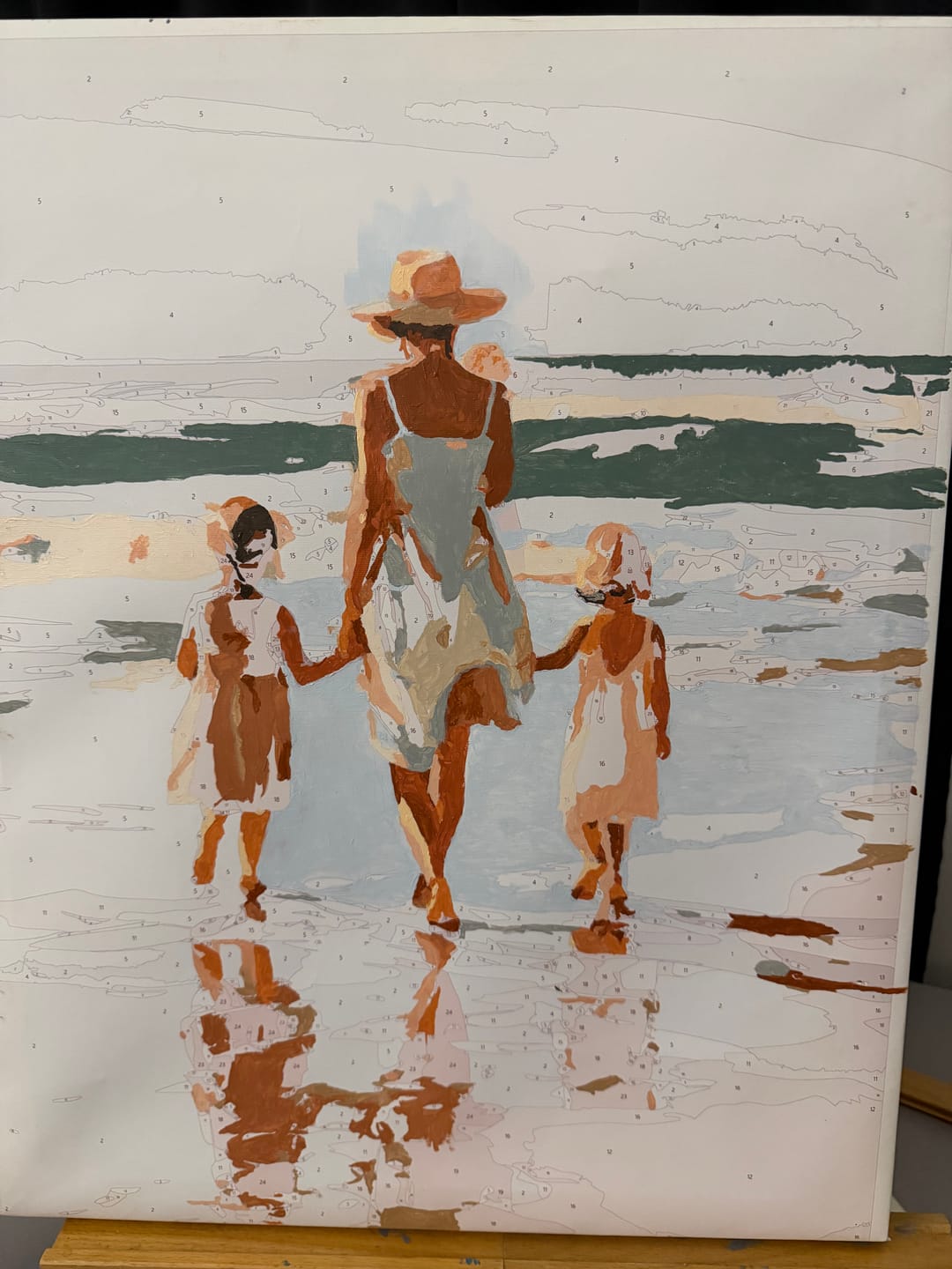 Customer photo review of Two daughters | Paint by Number