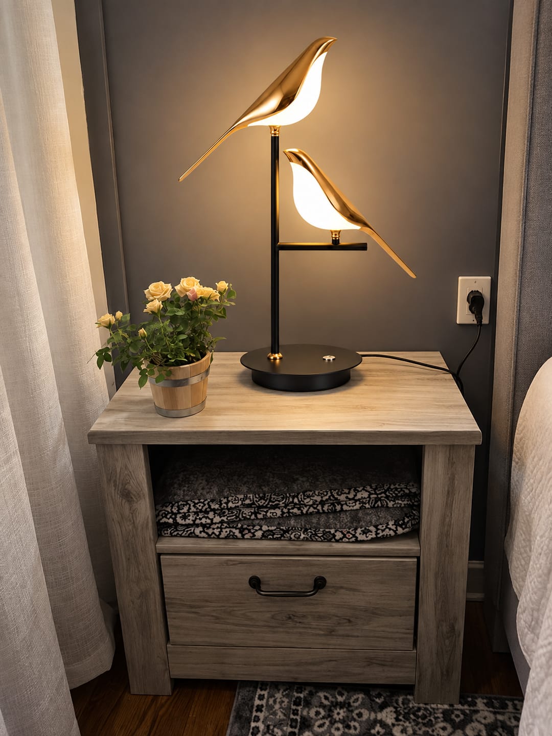 Customer photo review of Mrbird Table Lamp