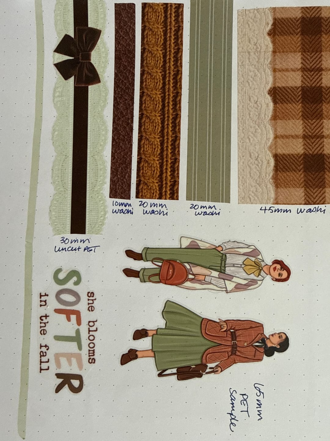 Customer photo review of Dear Autumn Pre-cut PET Tape + Washi Box