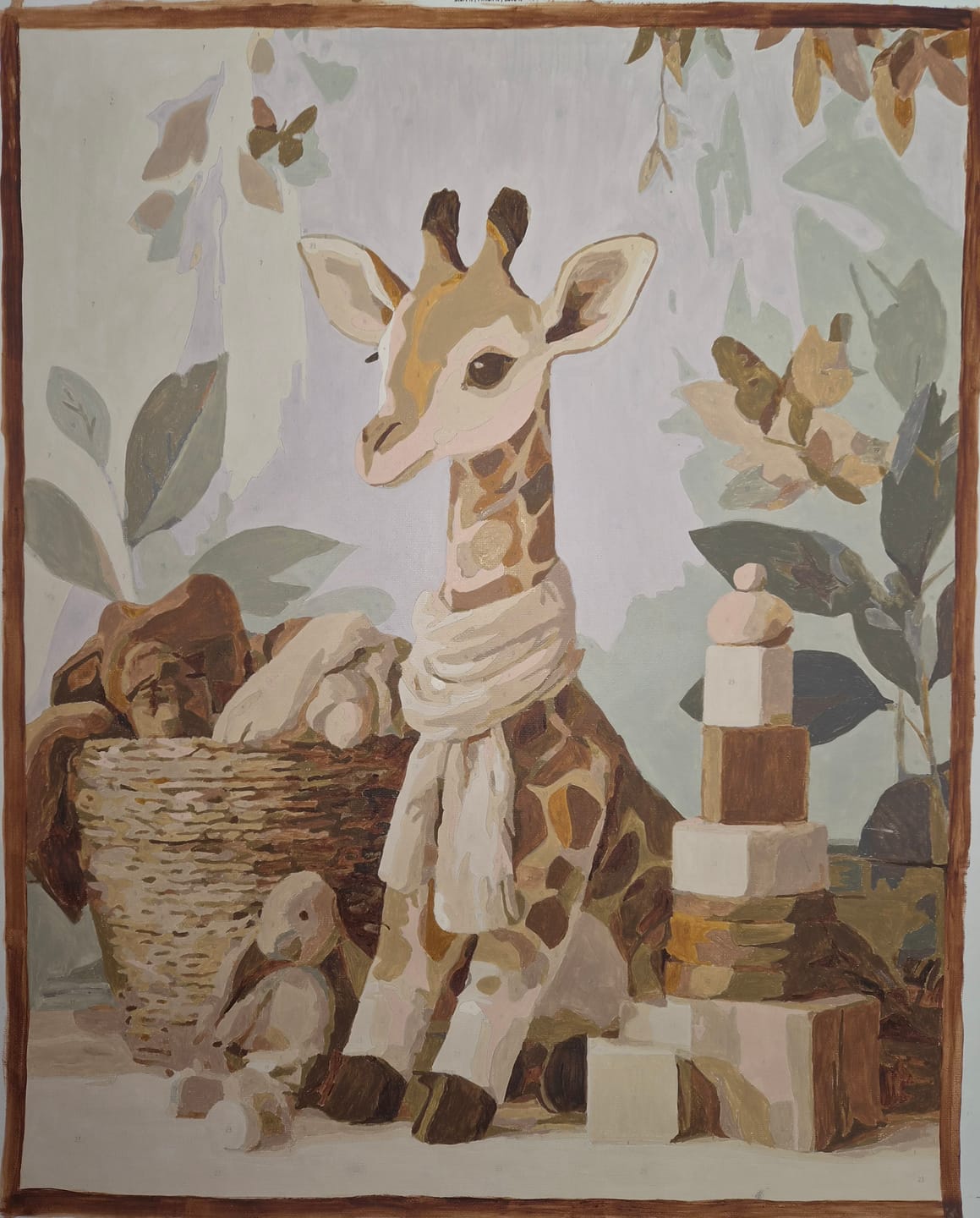 Customer photo review of Baby Giraffe | Paint by Number