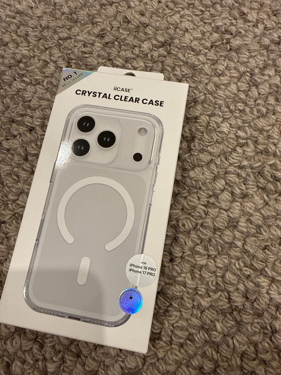 Customer photo review of MagSafe Military Protection Crystal Clear iPhone Case