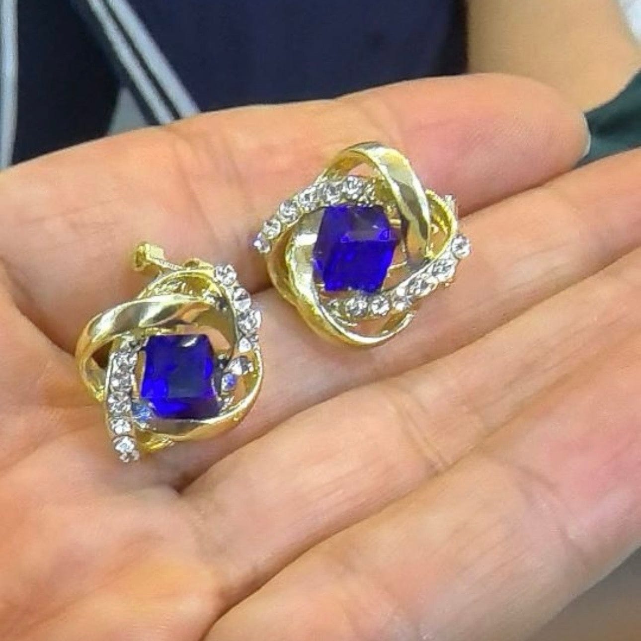 Customer photo review of Misty Earrings