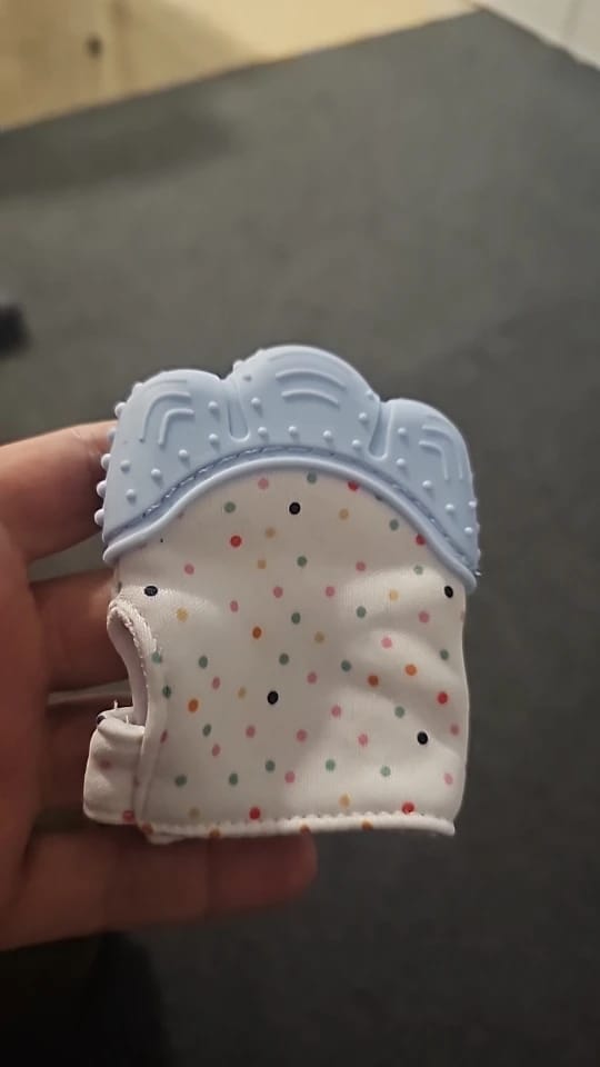 Customer photo review of Baby Teething Mitten [Free Today]
