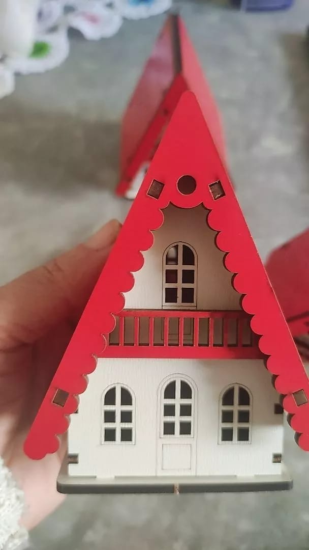 Customer photo review of Decoração de Natal Casinhas Decorativas 3 Peças