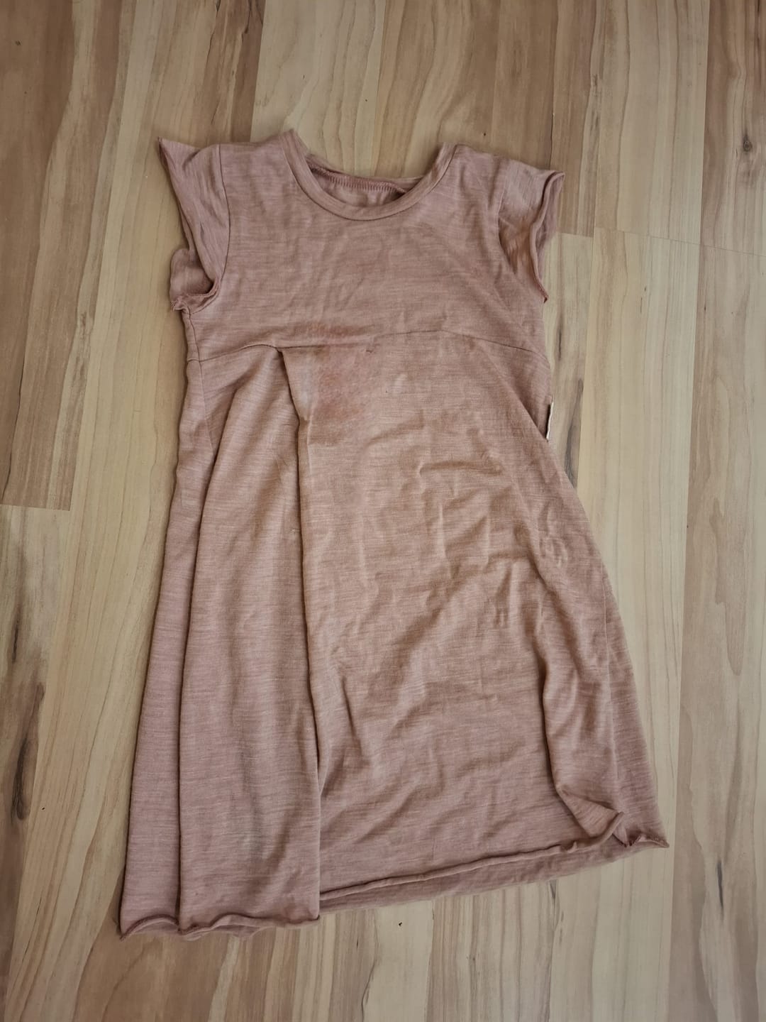 Customer photo review of Sommermerino Kleid mit der Falte