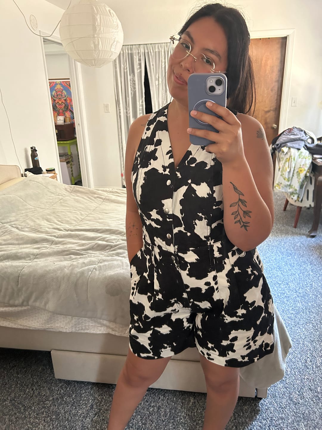 Customer photo review of Cropped Roper Suit - Cowhide