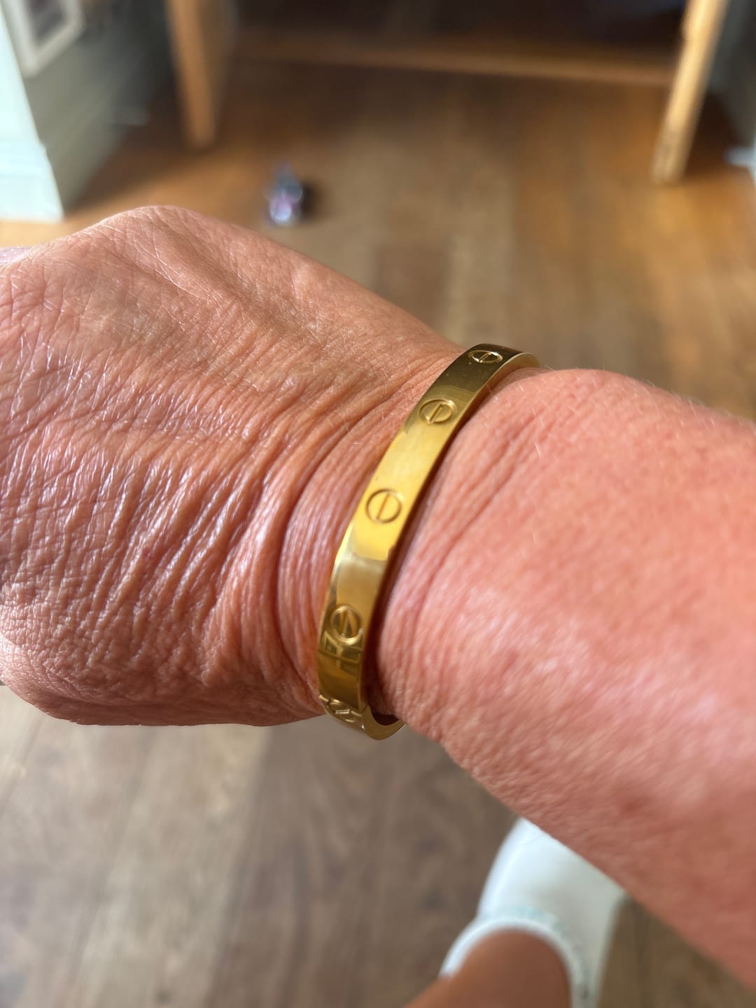 Customer photo review of Love Cuff Bracelet