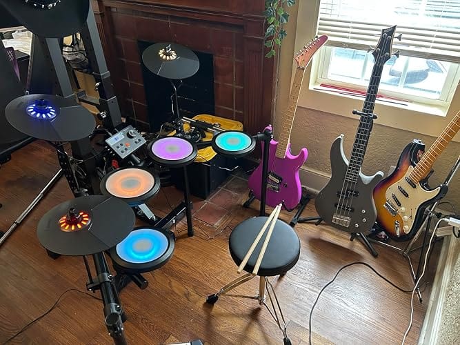 Customer photo review of Donner DED-70L Electronic Drum Set with LED Lights