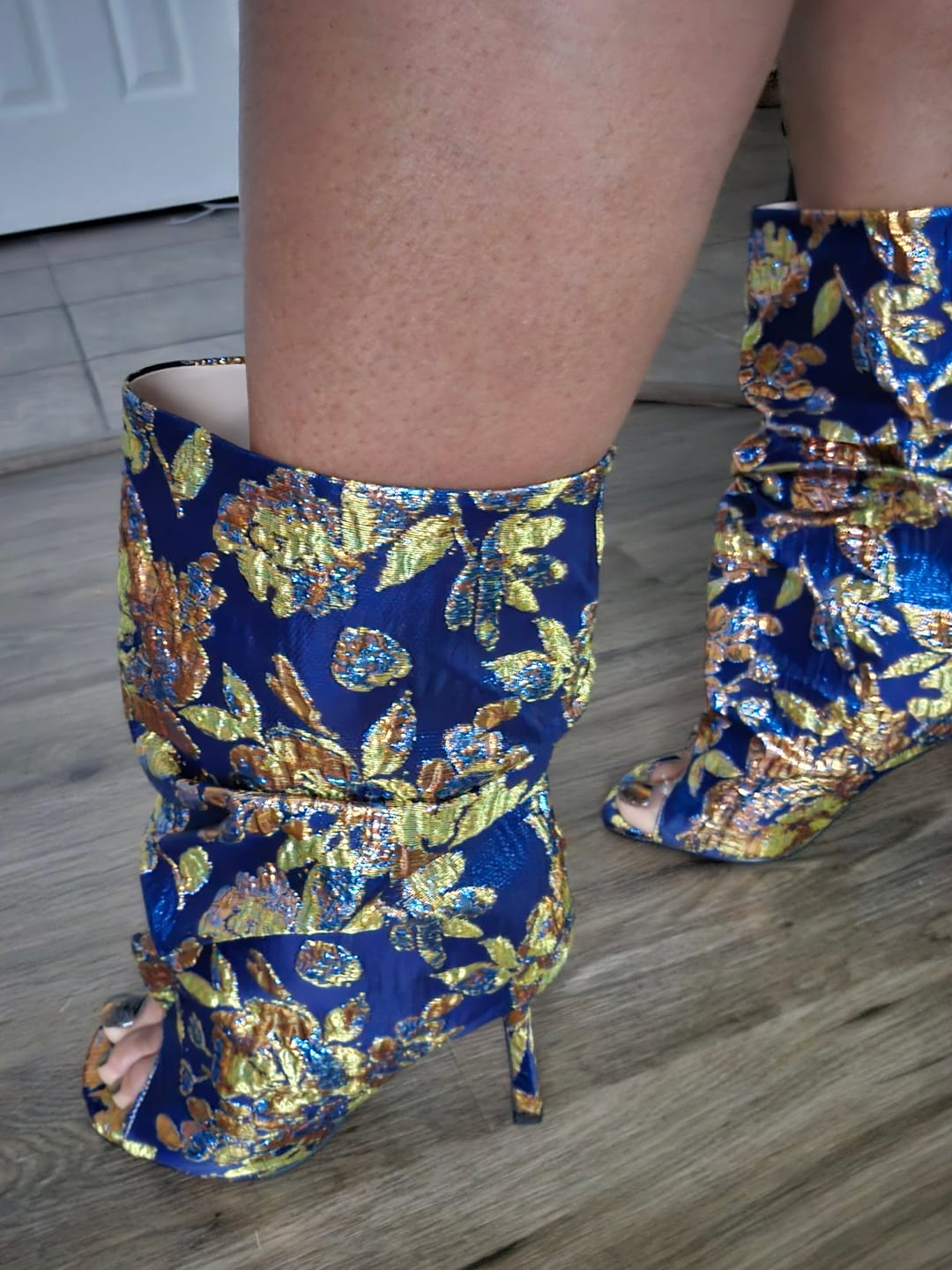 Customer photo review of ROZSI-BLUEMULTI STILETTO SLOUCH BOOTIE