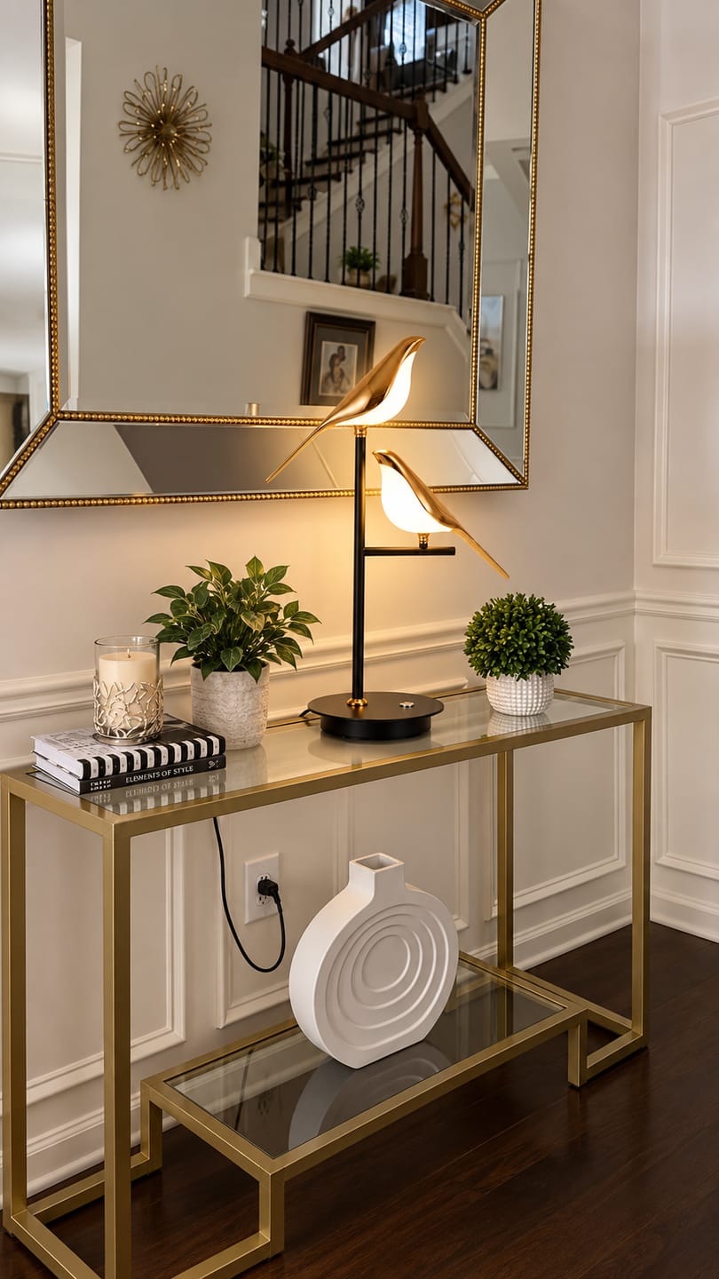Customer photo review of Mrbird Table Lamp