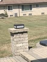 Customer photo review of RIRZ CUBE | Modern Solar Outdoor Post Light