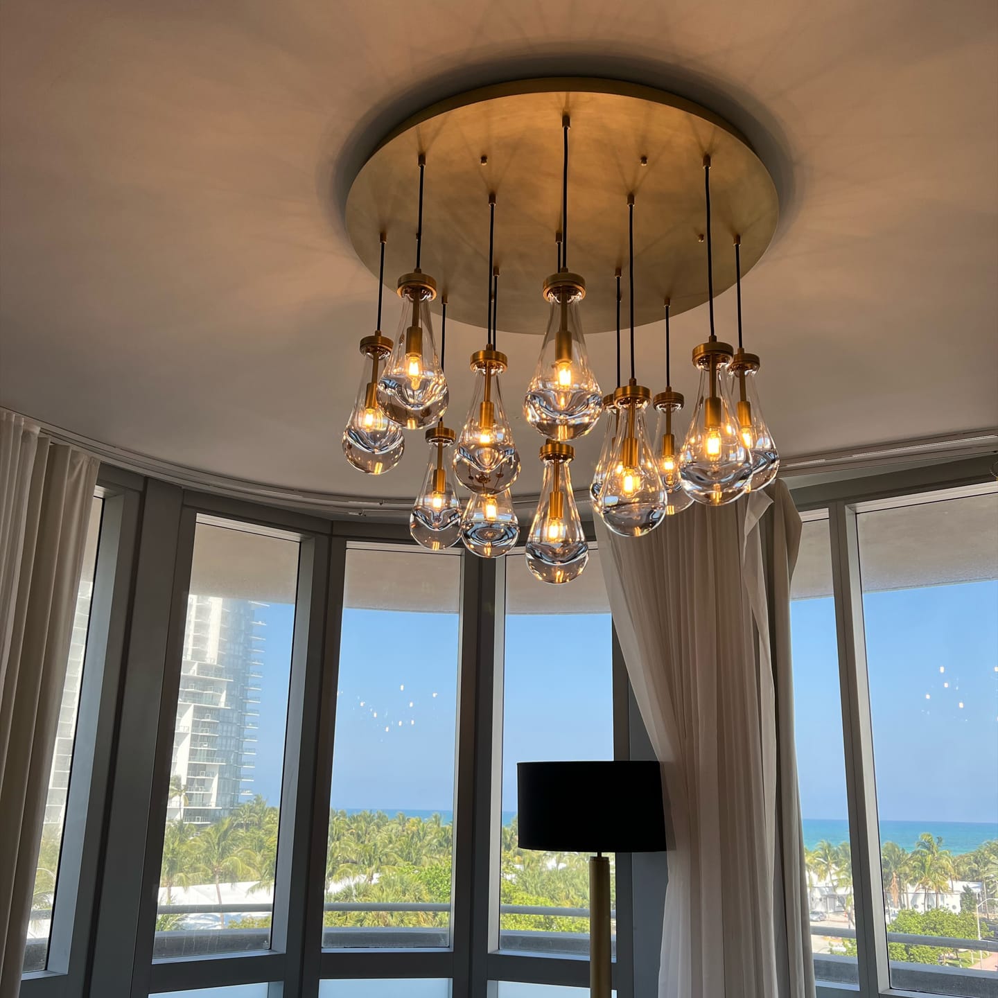 Customer photo review of Raindrop Round Chandelier
