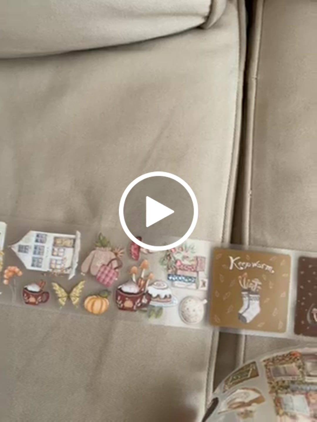 Customer video review of Autumn Cafe Pre-cut PET Tape [3.O]