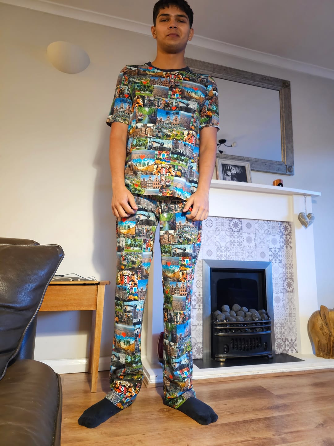 Customer photo review of Amsterdam Cityscape Cotton Jersey Fabric