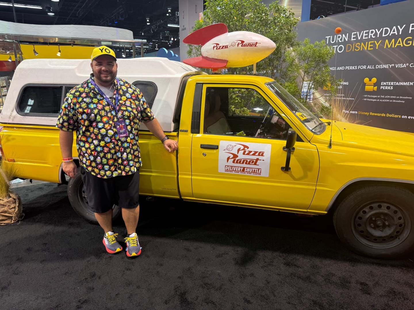 Customer photo review of Disney and Pixar Toy Story "YO Delivery Shuttle" – 5-Panel Hat
