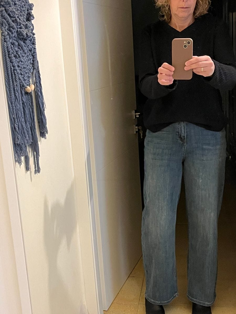Customer photo review of ג'ינס אלן שטיפה כהה