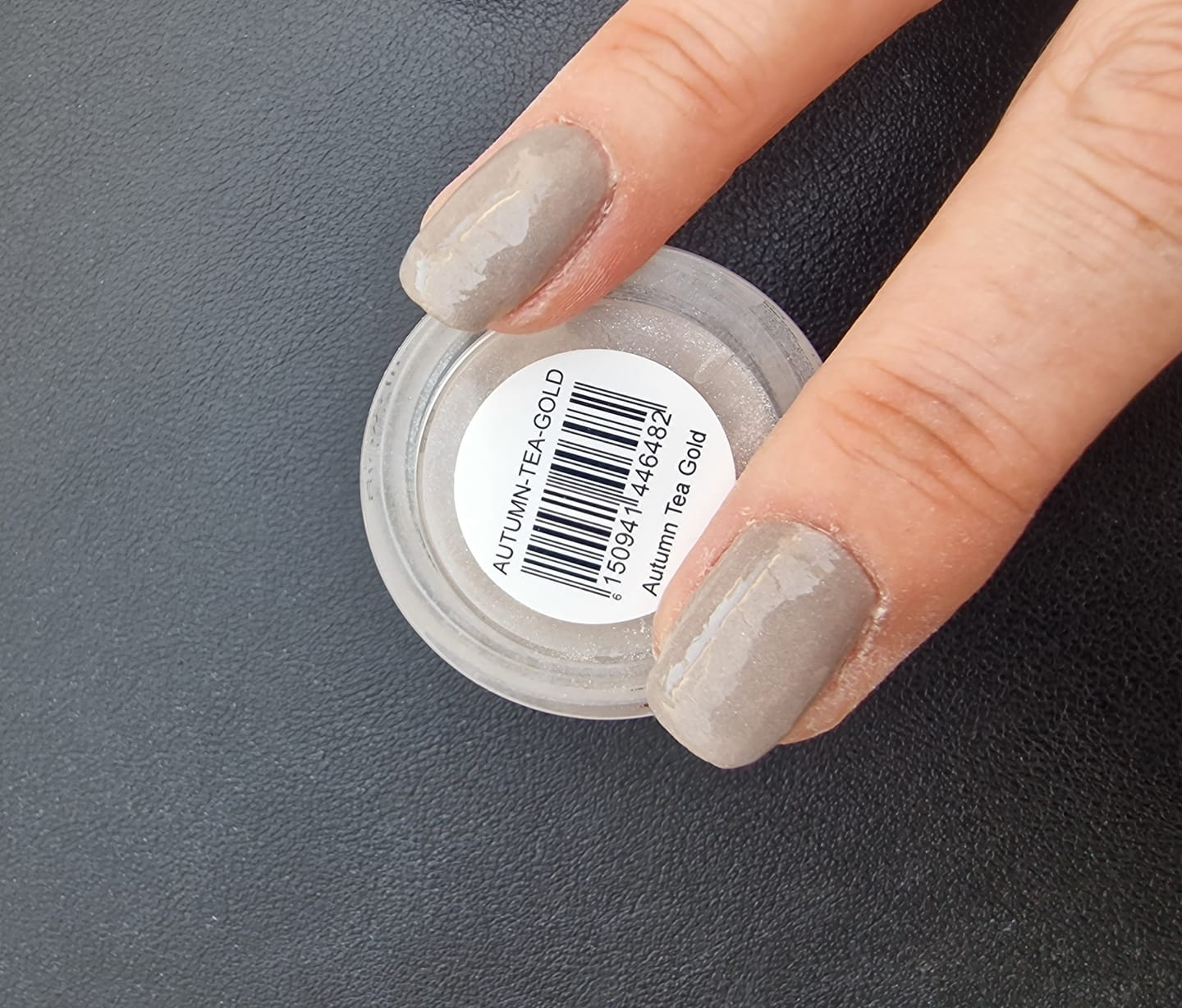 Customer photo review of Autumn Tea Gold Dipping Powder
