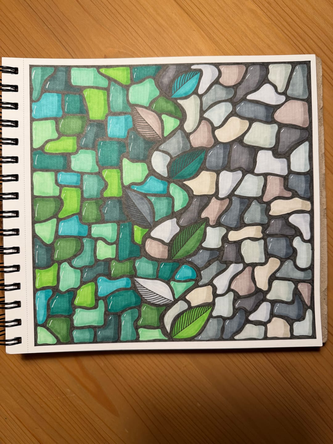 Customer photo review of Ohuhu Honolulu 320 Colors Dual Tips Alcohol Art Markers (New Color Codes)