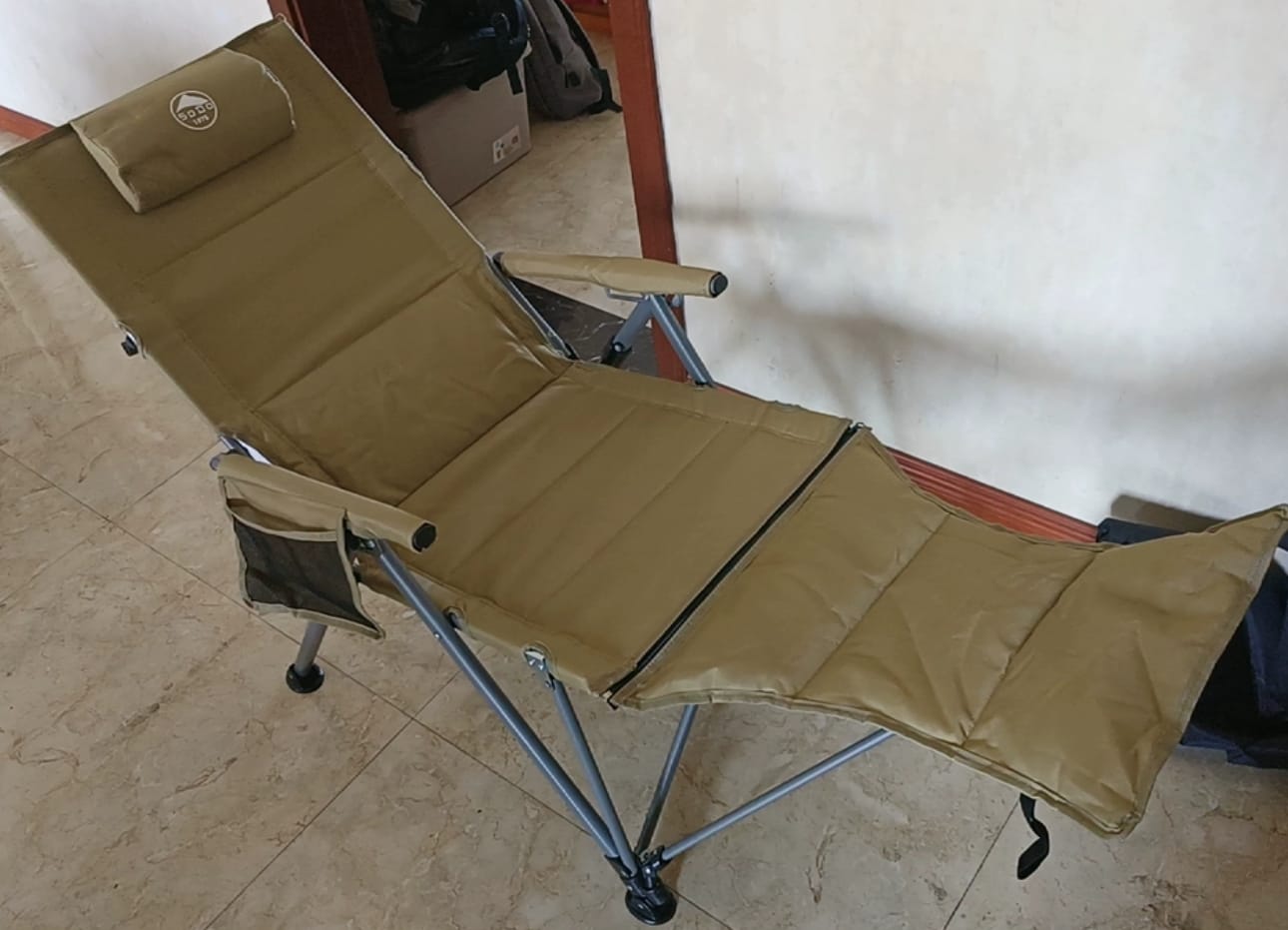 Customer photo review of XYlivingstore Outdoor Folding Recliner Chair – High Back Camping & Napping Lounger for Picnic, Hospital Companion, and Leisure Use